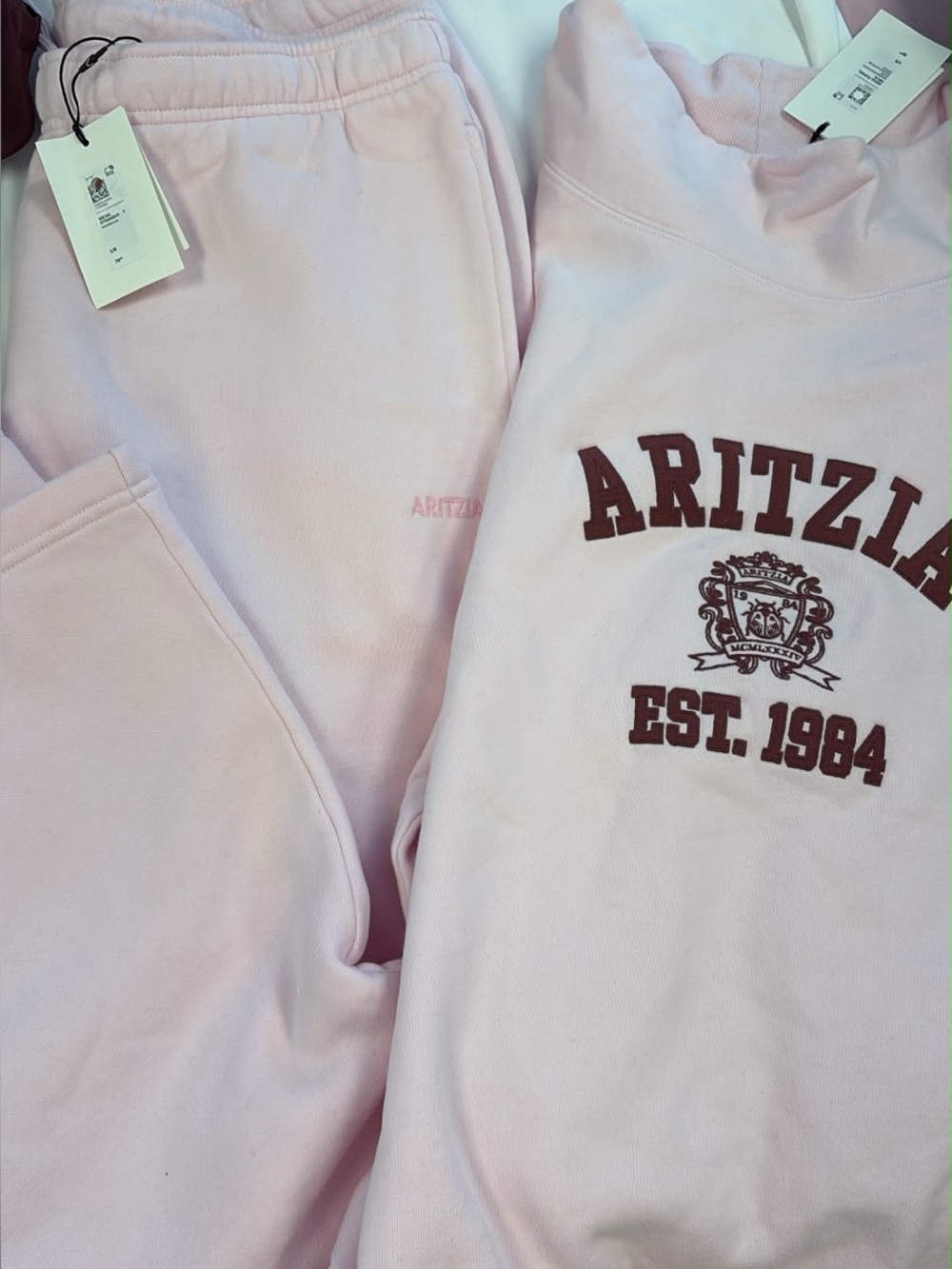 NWT aritzia sweatfleece set